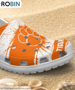 Clemson Tigers Ink Splash Crocs Shoes, Clemson Gifts Clemson Tigers Ink Splash Crocs Shoes, Clemson Gifts