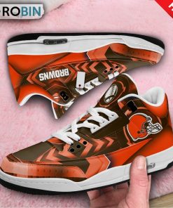 Cleveland Browns Custom Jordan 3 Sneakers