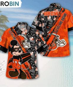 cleveland-browns-mickey-mouse-floral-short-sleeve-hawaii-shirt-1