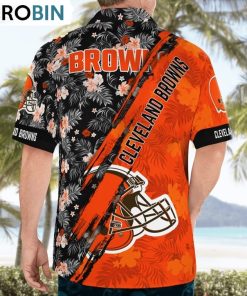 Cleveland Browns Mickey Mouse Floral Short Sleeve Hawaii Shirt, Cleveland Browns Fan Shirt for Sale