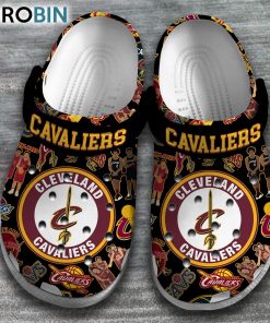 Cleveland Cavaliers NBA Basketball Classic Crocs Shoes, Cavaliers Gifts for Fans