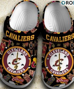 Cleveland Cavaliers NBA Basketball Classic Crocs Shoes, Cavaliers Gifts for Fans