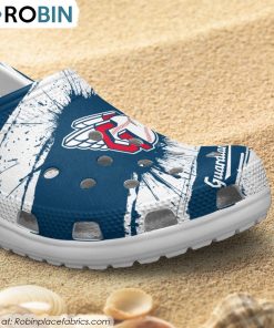 Cleveland Guardians Ink Splash Crocs Shoes, Guardians Unique Gifts