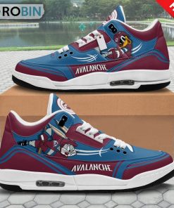 colorado-avalanche-bugs-bunny-jordan-3-sneakers-1