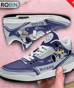 Colorado Rockies Bugs Bunny Custom Jordan 3 Sneakers