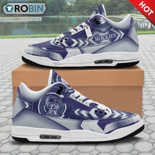 Colorado Rockies Jordan 3 Sneakers