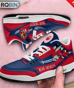 Columbus Blue Jackets Bugs Bunny Jordan 3 Sneakers