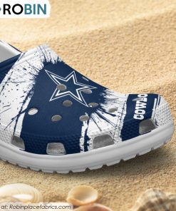 Dallas Cowboys Ink Splash Crocs Shoes, Dallas Cowboys Merchandise