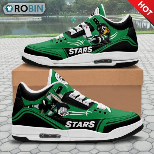 Dallas Stars Bugs Bunny Design Jordan 3 Sneakers