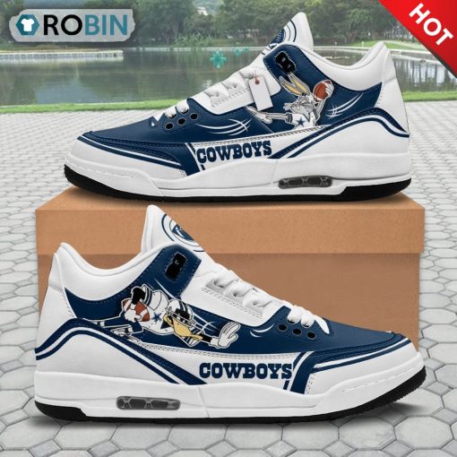 Dallas Stars Bugs Bunny Jordan 3 Sneakers