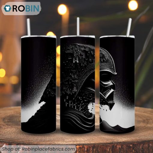 Darth Vader Artwork 3D Printed Skinny Tumbler, Star Wars Fine Art Tumbler