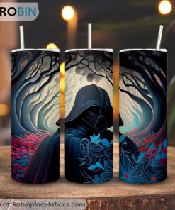 Darth Vader Forest Art 3D Printed Skinny Tumbler, Luke Skywalker Fine Arts Tumbler
