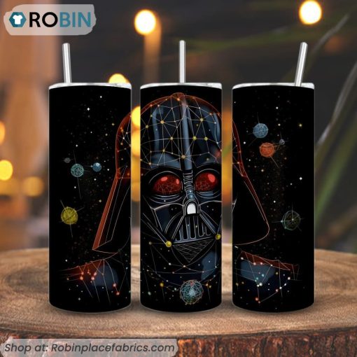 Darth Vader Galaxy 3D Printed Skinny Tumbler, Anakin Skywalker Star Wars Tumbler