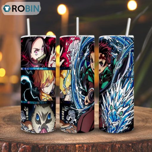 Demon Slayer Gift, Anime Skinny Tumbler
