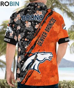 Denver Broncos Mickey Mouse Floral Short Sleeve Hawaii Shirt, Broncos Gifts