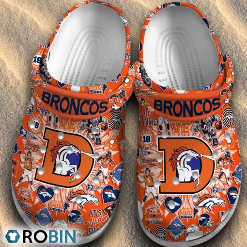 Denver Broncos NFL Classic Crocs Shoes
