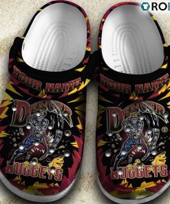 Denver Nuggets NBA Basketball Classic Crocs Shoes, Nuggets Footwear