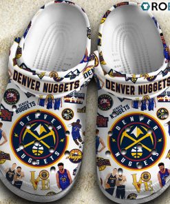 Denver Nuggets NBA Basketball Classic Crocs Shoes, Nuggets Gifts for Fans