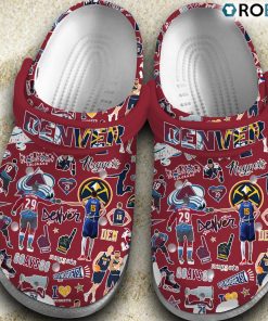 Denver Nuggets NBA Basketball Classic Crocs Shoes, Nuggets Team Gifts