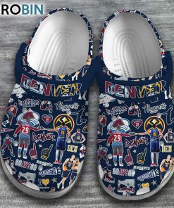 Denver Nuggets NBA Basketball Classic Crocs Shoes, Nuggets Unique Gifts