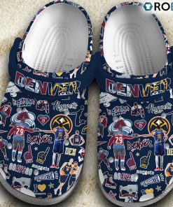 Denver Nuggets NBA Basketball Classic Crocs Shoes, Nuggets Unique Gifts