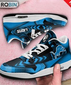 Detroit Lions Jackets Jordan 3 Sneakers