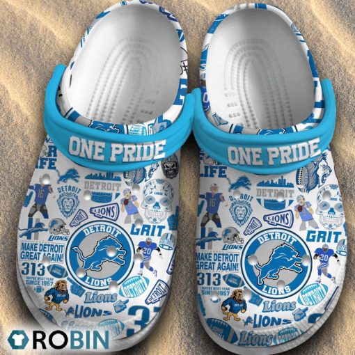 Detroit Lions NFL Classic Crocs Shoes
