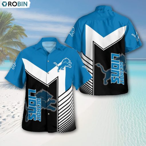 Detroit Lions Standard AOP Button Shirt, Lions Gear