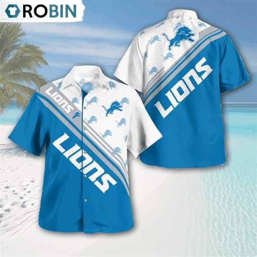 Detroit Lions Standard Paradise Hawaiian Shirt, Lions Clothing