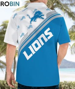 Detroit Lions Standard Paradise Hawaiian Shirt, Lions Clothing