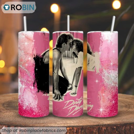 Dirty Dancing 3D Printed Skinny Tumbler, Johnny Castle And Frances Baby Houseman Tumbler