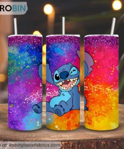 Disney Stitch 3D Printed Skinny Tumbler, Lilo And Stitch Tumbler