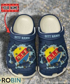 Djurg�rdens IF Fotbollsf�rening Break Cracked Hole Design Crocs Shoes