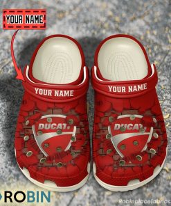 Ducati Break Cracked Hole Design Crocs Shoes
