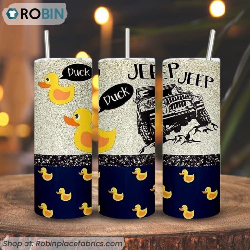 Duck Jeep Tumblers, Offroad 3D Printed Skinny Tumbler