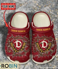 Dynamo Dresden Break Cracked Hole Design Crocs Shoes