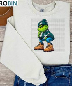 Eagle Christmas Shirt, Eagles Grinch Short Sleeve Tee Tops