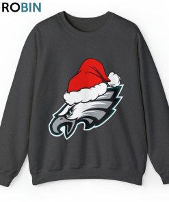Eagle Christmas Shirt, Eagles Santa Unisex Hoodie Tee Tops