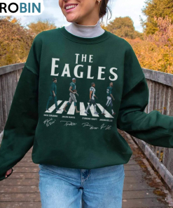 Eagle Christmas Shirt, Nick Sirianni Jalen Hurts D Andre Crewneck Sweatshirt Long Sleeve