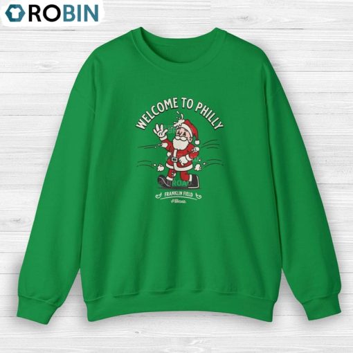 Eagle Christmas Shirt, Santa Franklin Field Short Sleeve Tee Tops