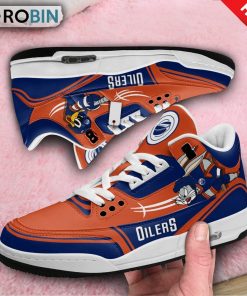 Edmonton Oilers Bugs Bunny Jordan 3 Sneakers