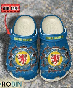 Eintracht Braunschweig Break Cracked Hole Design Crocs Shoes