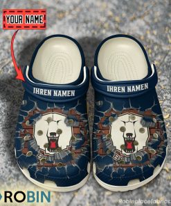 Eisbaren Berlin Break Cracked Hole Design Crocs Shoes