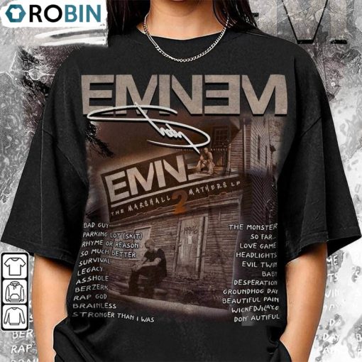 Eminem Tour Shirt, Marshall Mathers Long Sleeve Hoodie