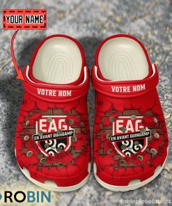 En Avant Guingamp Break Cracked Hole Design Crocs Shoes