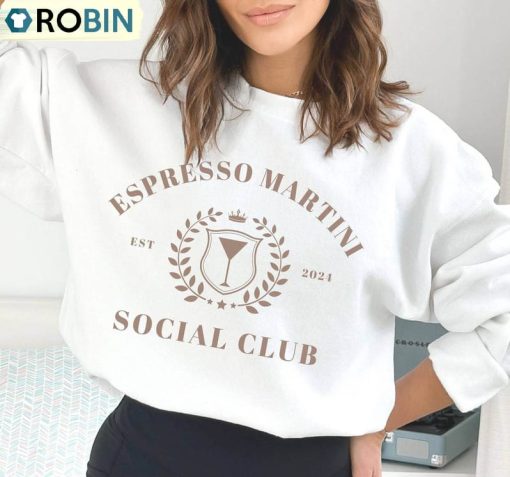 Espresso Martini Social Club Shirt, Bachelorette Crewneck Sweatshirt Hoodie
