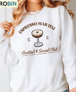 Espresso Martini Sweatshirt, Cocktail And Social Club Short Sleeve Tee Tops