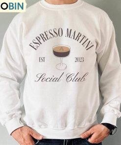 Espresso Martini Sweatshirt, Espresso Martini Social Club Sweater Tank Top