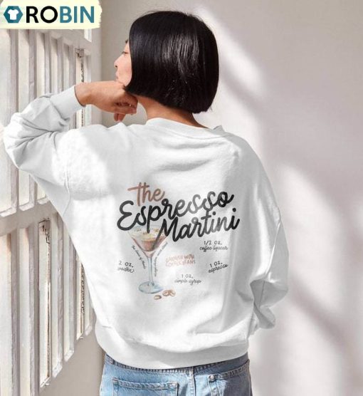 Espresso Martini Sweatshirt, Girls Club Retro Long Sleeve Hoodie