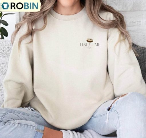 Espresso Martini Sweatshirt, Trendy Tini Time Crewneck Sweatshirt Hoodie